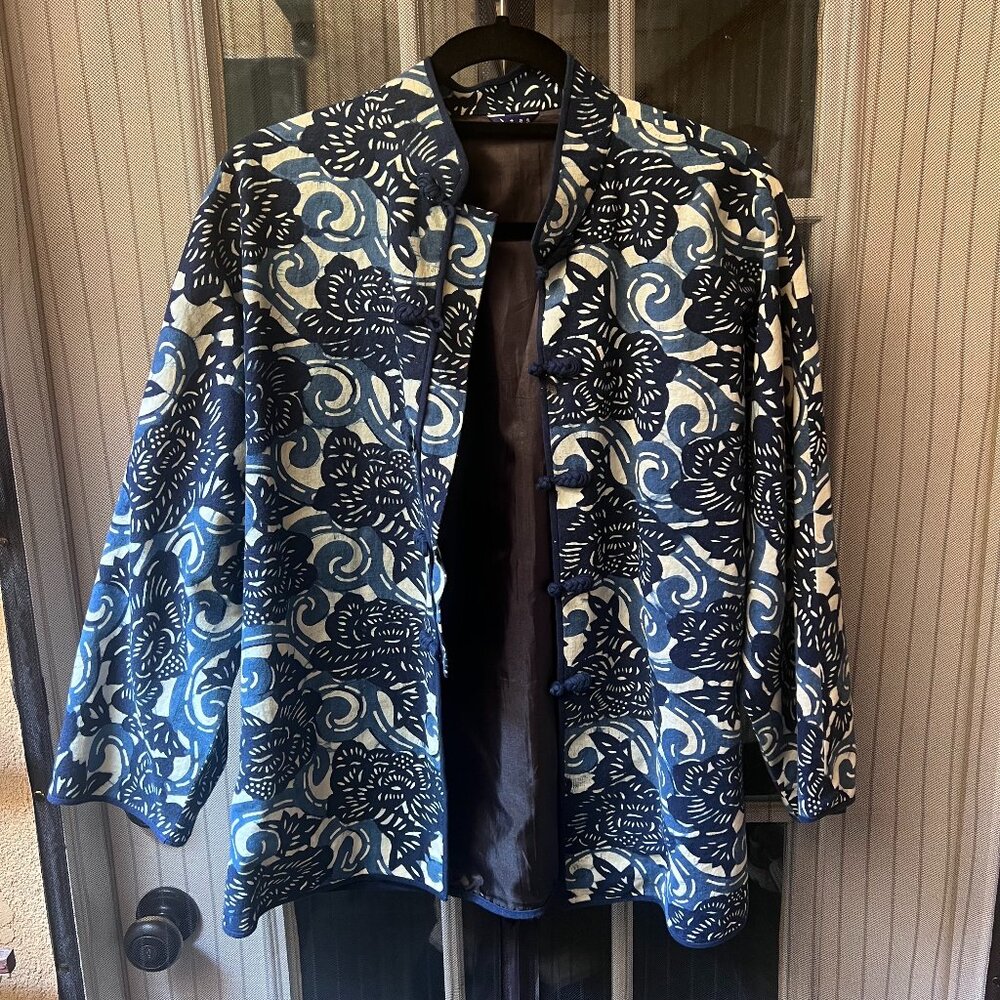 Chinese Indigo Cloth Tang Jacket